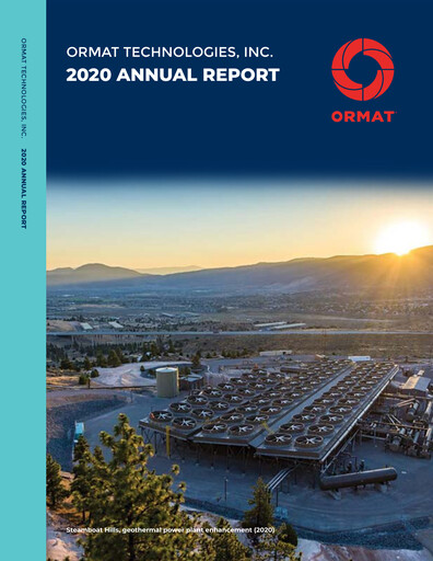 Thumbnail Ormat Technologies
 Annual Report 2020