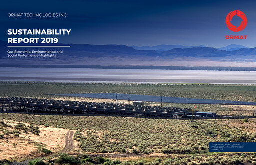 Thumbnail Ormat Technologies
 Sustainability Report 2019