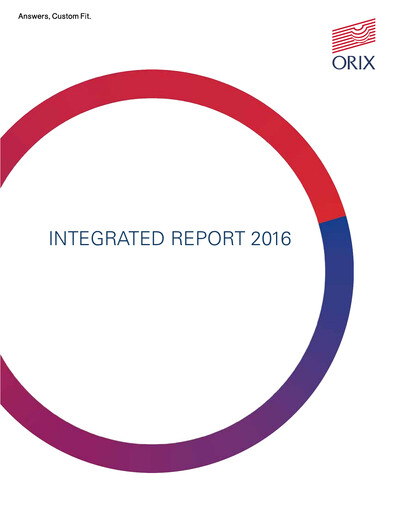 Thumbnail ORIX
 Annual Report 2016