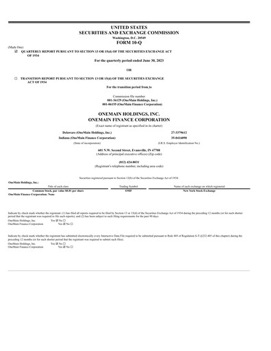 Vorschaubild OneMain Financial
 Quartalsbericht 2023-q2