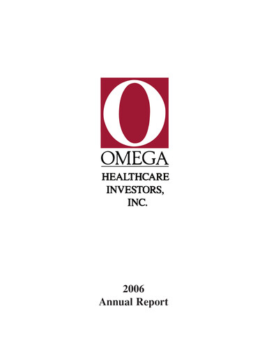 Miniature Omega Healthcare Investors Rapport annuel 2006