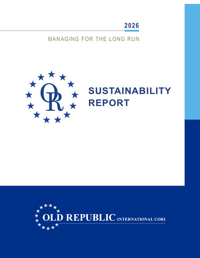 Thumbnail Old Republic International
 Sustainability Report 2025