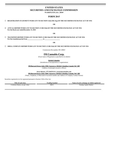 Thumbnail IM Cannabis Annual Report 2022