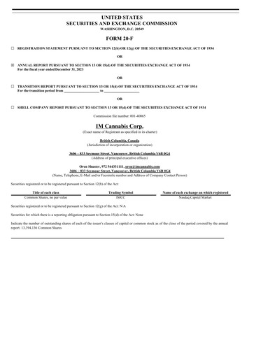 Thumbnail IM Cannabis Annual Report 2023