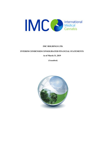 Thumbnail IM Cannabis Financial Statement 2019-q1