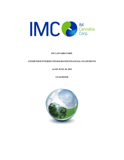 Thumbnail IM Cannabis Financial Statement 2021-h1