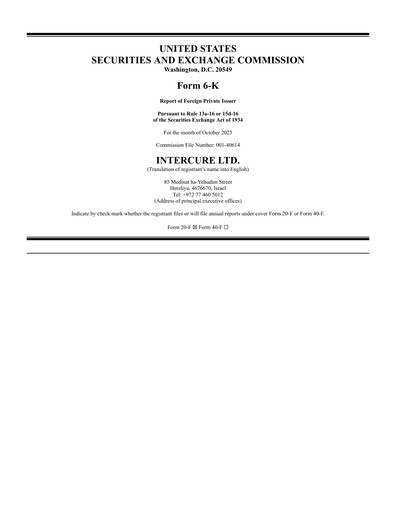 Thumbnail InterCure Half-year Report 2025-h1