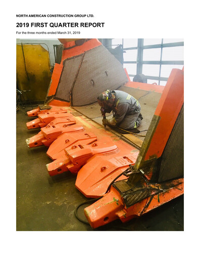 Thumbnail North American Construction Group Quarterly Report 2019-q1