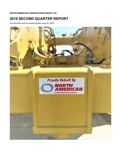 Thumbnail North American Construction Group Quarterly Report 2019-q2