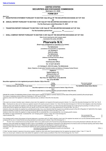Thumbnail Pharvaris Annual Report 2021