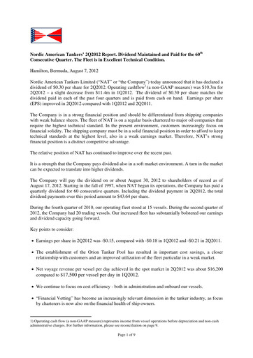 Thumbnail Nordic American Tankers Quarterly Report 2012-q2