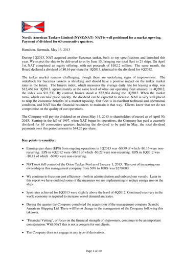 Thumbnail Nordic American Tankers Quarterly Report 2013-q1