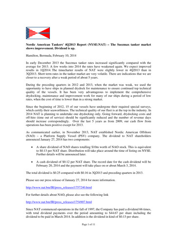 Thumbnail Nordic American Tankers Quarterly Report 2013-q4