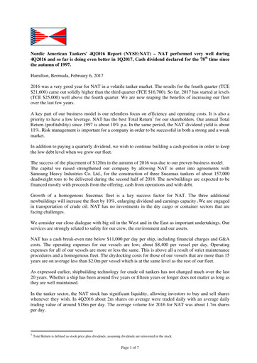 Thumbnail Nordic American Tankers Quarterly Report 2016-q4