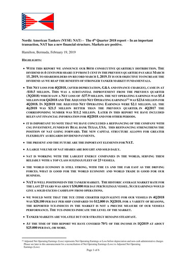 Thumbnail Nordic American Tankers Quarterly Report 2018-q4