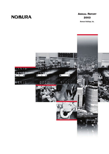 Miniature Nomura Holdings Rapport annuel 2003