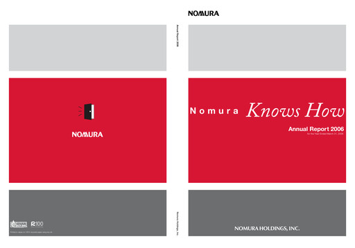 Miniature Nomura Holdings Rapport annuel 2006