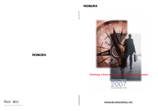 Miniature Nomura Holdings Rapport annuel 2007