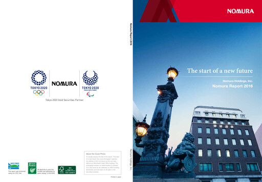 Miniature Nomura Holdings Rapport annuel 2016