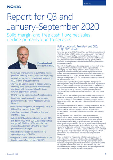 Vorschaubild Nokia Quartalsbericht 2020-q3