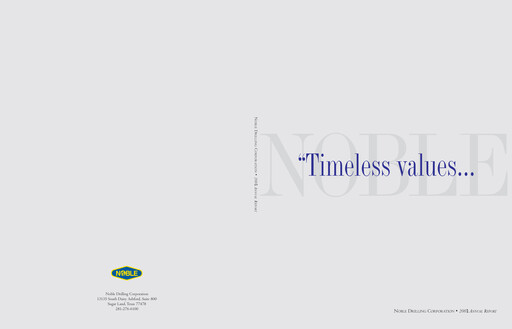 Thumbnail Noble Corporation
 Annual Report 2001