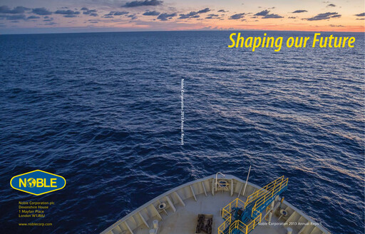 Thumbnail Noble Corporation
 Annual Report 2013