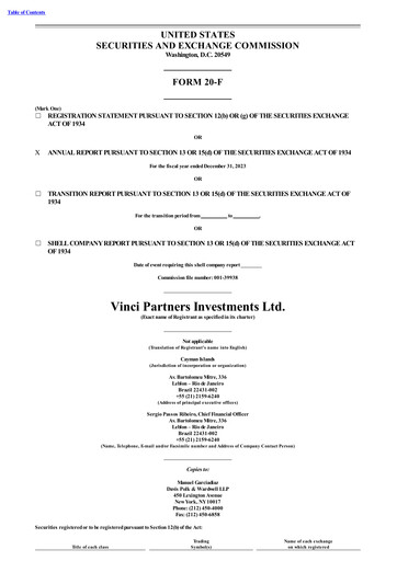 Thumbnail Vinci Partners Annual Report 2023