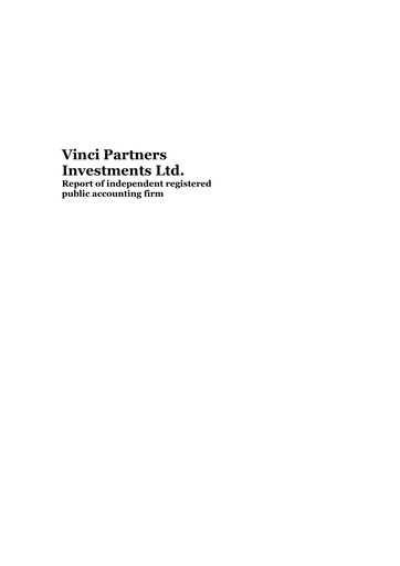 Thumbnail Vinci Partners Financial Statement 2021