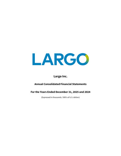Thumbnail Largo Financial Statement 2025