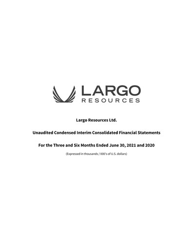 Vorschaubild Largo Quartalsbericht 2021-q2