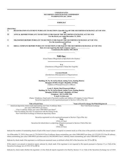 Vorschaubild NIO Jahresbericht 2018