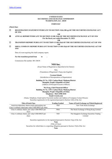 Vorschaubild NIO Jahresbericht 2023