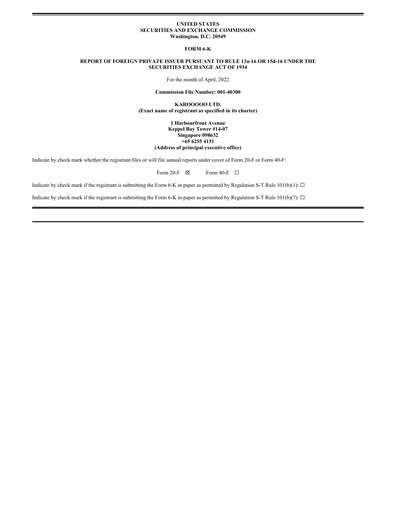 Thumbnail Karooooo Financial Report 2022