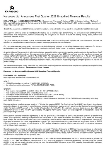 Thumbnail Karooooo Quarterly Report 2022-q1