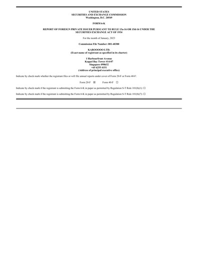 Thumbnail Karooooo Quarterly Report 2023-q3
