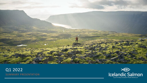 Thumbnail Arnarlax (Icelandic Salmon) Quarterly Report 2022-q1