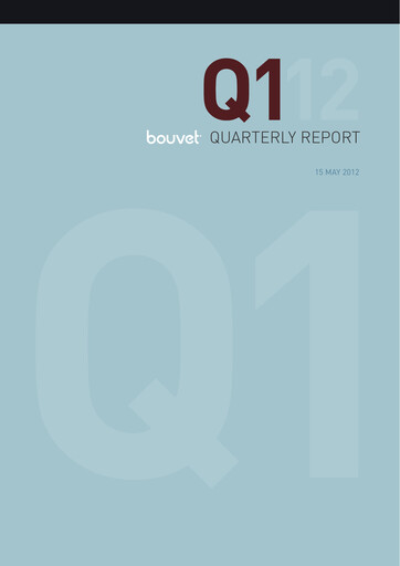 Thumbnail Bouvet Quarterly Report 2012-q1
