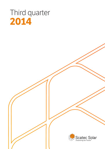 Thumbnail Scatec ASA Quarterly Report 2014-q3