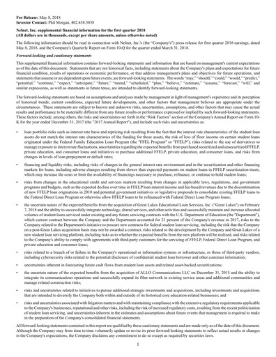 Thumbnail Nelnet Quarterly Report 2018-q1