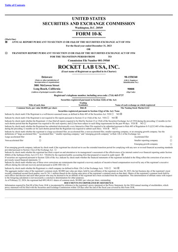 Thumbnail Rocket Lab Annual Report 2023