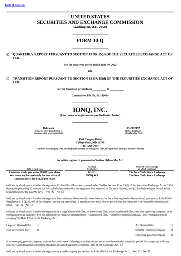 Thumbnail IonQ Quarterly Report 2022-q2
