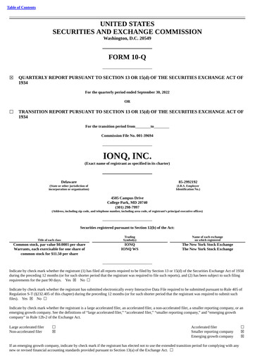 Thumbnail IonQ Quarterly Report 2022-q3