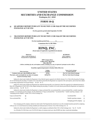 Thumbnail IonQ Quarterly Report 2024-q3