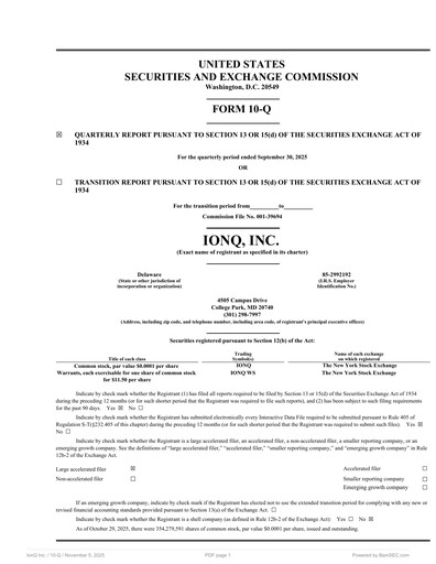 Thumbnail IonQ Quarterly Report 2025-q3