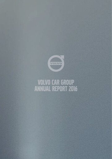 Thumbnail Volvo Car Annual Report 2016