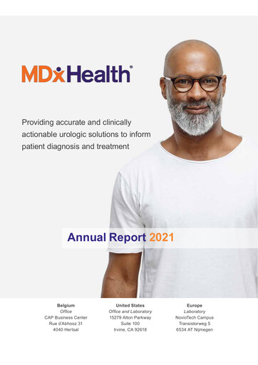 Thumbnail MDxHealth Annual Report 2021