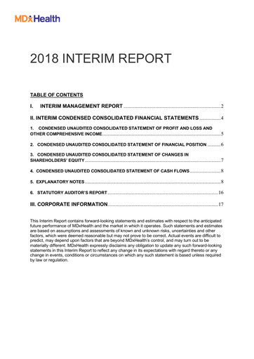Thumbnail MDxHealth Half-year Report 2018-h1
