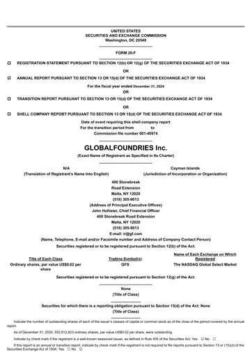 Thumbnail GlobalFoundries Annual Report 2024