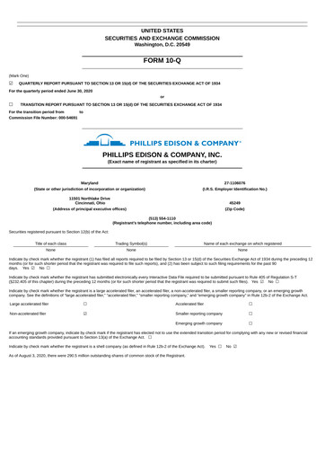 Miniature Phillips Edison & Company Rapport trimestriel 2020-q2