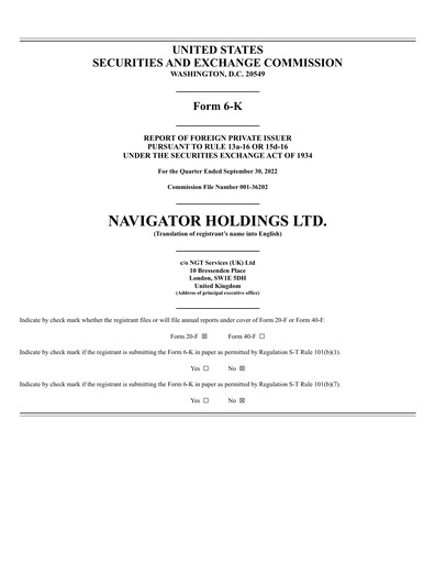 Thumbnail Navigator Holdings Quarterly Report 2022-q3